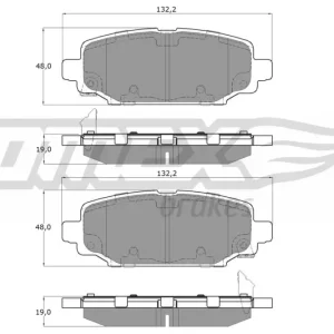 TOMEX Brakes TX 60-03 - Bremsbelagsatz, Scheibenbremse Expressversand